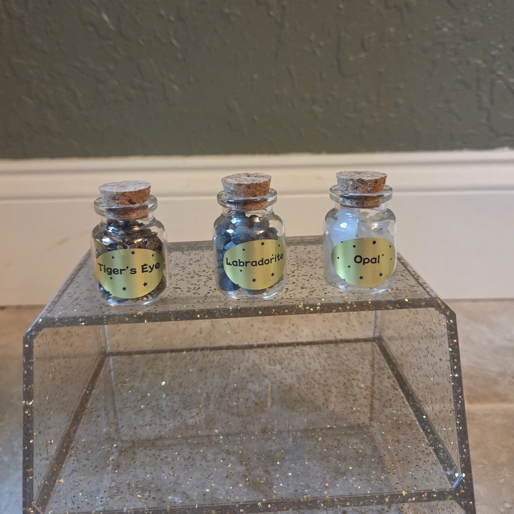 Opalecent Gemstone Bottles